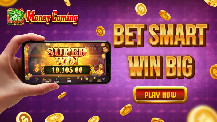 Welcome bonus banner with gold coins